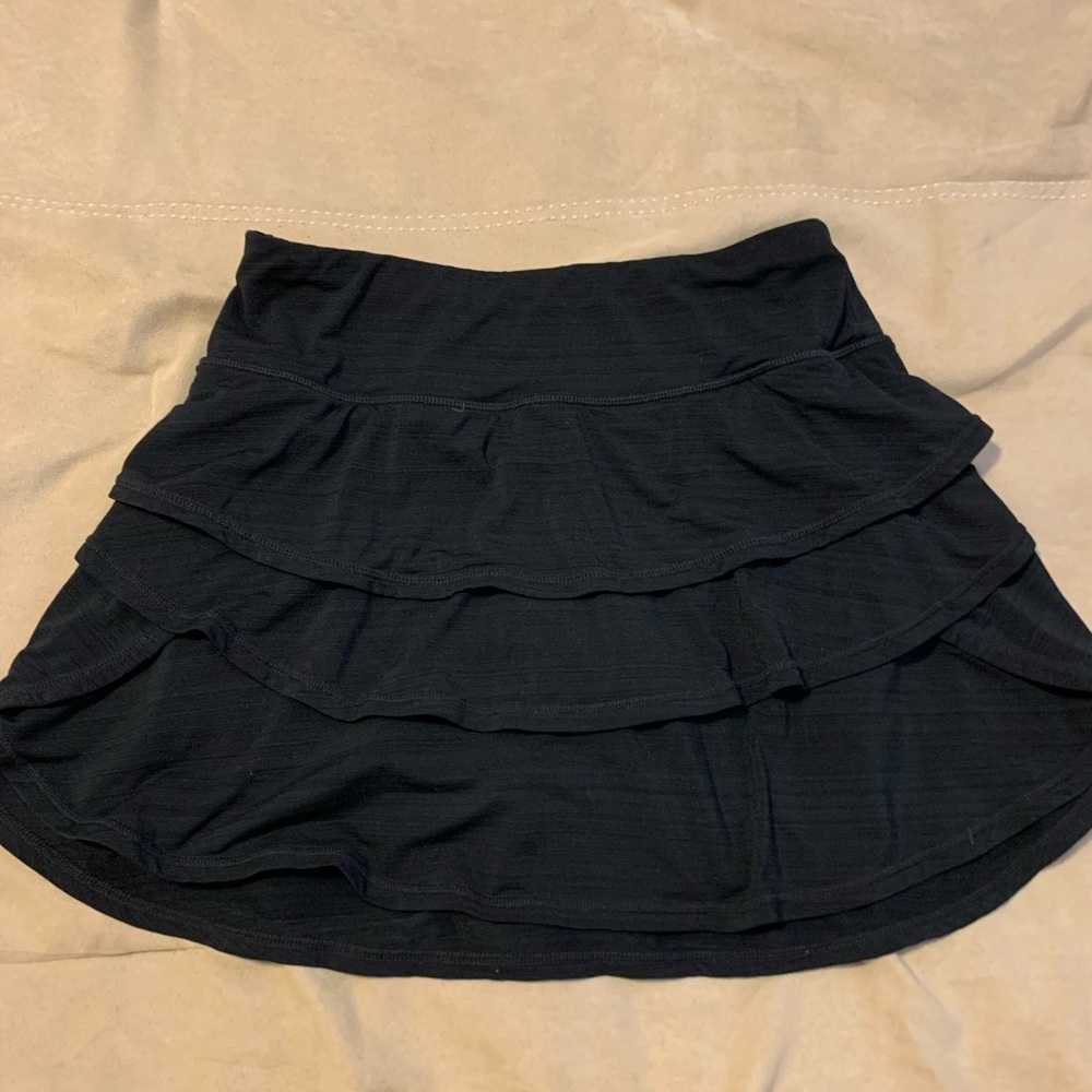 Ideology Black Ruffle Athletic Skort